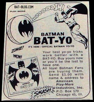Vintage 1960's BATMAN TOY Advertising