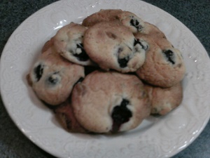 Blueberry and White Chocolate Chip Drop Cookies Recipe, Downtown Collinsville Illinois
