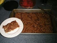 German Krummeltorte or Apple Crumb Cake, Downtown Collinsville Illinois