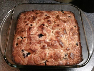 Old Fashioned Blueberry Coffee Cake, Downtown Collinsville Illinois