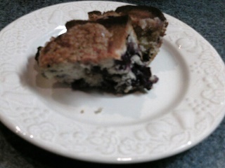Old Fashioned Blueberry Coffee Cake, Downtown Collinsville Illinois