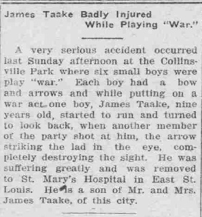 James Taake injured Collinsville, Illinois